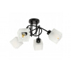 BERGE LED stropná lampa LOFT - 4xE27 - CUBE WHITE