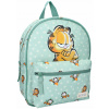 Predškolský ruksak jednokomorový Garfield Vadobag pre chlapcov, dievčatá oranžový, zelený
