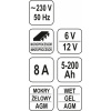 YATO ELEKTRONICKÝ USMERŇOVAČ 6/12V 8A 5-200AH