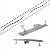 Sprchový žľab - Sada odtoku + nízky sifón STREIFEN 130CM (Sprchový žľab - Sada odtoku + nízky sifón STREIFEN 130CM)