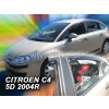 Deflektory - Citroen C4 2004-2010 (+zadné)