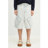 Rifľové krátke nohavice Marcelo Burlon Bleach Dnm Wide Cargo Shorts Light Blue