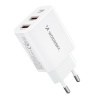 AppleMix 30W EU adaptér / nabíjačka WOZINSKY - USB-C + 2x USB-A - biela