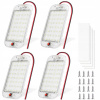 4 KS LED SVETLO DO INTERIÉRU AUTA BIELE 48 LED 12V-85V 5W DO BATOŽINOVÉHO PRIESTORU