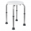 HomeLife Kúpeľňová stolička výškovo nastaviteľná SVS21, biela