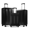 Sada 3 cestovných kufrov Premium ABS+PC KONO - čierna