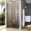 Ravak Sprchové dveře Pivot PDOP2 PDOP2-120 satin+transparent 03GG0U00Z1