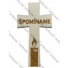 Drevený výrez kríž Spomíname 10 cm