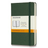 Zápisník Moleskine - tvrdé dosky, S, linajkový - tm. zelený