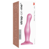 Strap On Me DILDO PLUG CURVY METALLIC SUGAR PINK- M