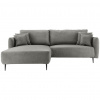 Livetastic ROHOVÁ SEDACIA SÚPRAVA, textil, sivá - Online Only obývacie izby - 002310012376
