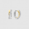 Náušnice TI SENTO so zirkónom pozlátené 78012ZY Dámske striebro 925/1000 ródium,pozlátenie Zirkón
