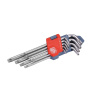 EXTOL PREMIUM L-kľúče TORX, sada 9ks, 10-50mm