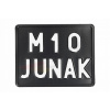 Registračná tabuľa JUNAK M10 čierna
