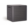 Plastový záhradný box, 140 l, hnedý (WOODEBOX záhradný box - umbra 140L)