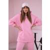 Dámska zateplená súprava Etta - mikina + tepláky Farba: Ružová, Veľkosť: UNI