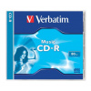 CD-R disk, 700MB, 80min, 16x, 1 ks, klasický obal, VERBATIM 