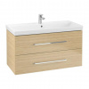 Villeroy & Boch Avento Umývadlová skrinka, 98x51x45 cm, 2 zásuvky, Nordic Oak A89200VJ