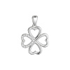 Strieborný prívesok štvorlístok 14068.1