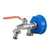 Bradas IBC adaptér S60x6 s 2-vývodovým kovovým ventilom 1/2