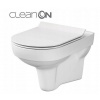 Cersanit City CleanOn, závesná misa + antibakteriálne toaletné sedátko z duroplastu, biela, K701-143