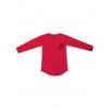 Chlapčenské tričko 1F FOOTBALL s dlhým rukávom - 152 - Červená