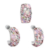 PAVONA Sada šperkov s krištáľmi Swarovski náušnice a prívesok ružový obdĺžnik 39116.3