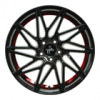 KESKIN 8.0x18, S:5x112.0x72.6, ET:45.0, Keskin: KT20 Future KESKIN/MAM 8x18 5x112 ET45.00 black painted red inside