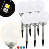 Solárne svietidlá - 6x LED záhradná lampa SOLAR BALL 15cm kladivo (Solárne svietidlá - 6x LED záhradná lampa SOLAR BALL 15cm kladivo)