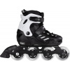 POWERSLIDE Inline korčule Powerslide Khaan Junior SQD Čierna, nastaviteľná veľkosť, čierna/biela pre deti, guličkové ložiská ABEC 7 Pro, č. tovaru: 880262
