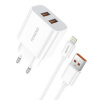 Foneng Rýchla Nabíjačka Sieťová Eu45 S 2x Usb Káble Pre Lightning 12W (EU45 iPhone)