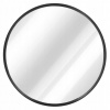 Zrkadlo - Okrúhle nástenné zrkadlo podkrovie čierny rám 50 cm (Zrkadlo - Okrúhle nástenné zrkadlo podkrovie čierny rám 50 cm)