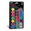 Akrylové farby PRIMO Fluo+metál 14x4,5ml