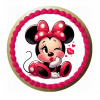 CUKROVÁ TLAČ jedlý obrázok na tortu Cukrová hmota MYŠKA MINNIE MINI + TEXT #12