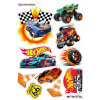 CUKROVÁ TLAČ jedlý obrázok na tortu Cukrová hmota HOT WHEELS autá + TEXT