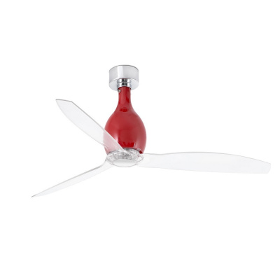 FARO MINI ETERFAN 32029 50,4“ červená/transparentná Reverzný stropný ventilátor