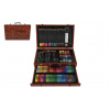Sada na maľovanie - Art box kreatívna sada 143ks v drevenom kufríku 38x25x8cm