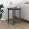 zahrada-XL Konferenčný stolík sivý Ø 55x60 cm borovicový masív 822354