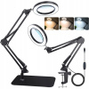 LED KOZMETICKÁ LAMPA S LUPOU, DERMATOLOGICKÁ, DIELENSKÁ, STOLOVÁ REGULÁCIA