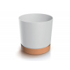 PROSPERPLAST Kvetináč TUBO PM 17,8cm biely naturo