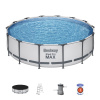 Bestway Bazén Bestway® Steel Pro MAX, 56950, kartušová filtrácia, rebrík, plachta, 427x107 cm