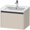 DURAVIT Ketho 2 závesná skrinka pod umývadlo, 1 zásuvka, 634 x 455 x 440 mm, taupe matná, K25082091910000
