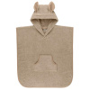 BIBS Kangaroo froté pončo z BIO bavlny, Vanilla