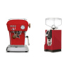 Ascaso Dream PID, Love Red + Eureka Mignon Specialita, CR ferrari red