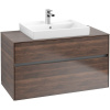 VILLEROY & BOCH Collaro závesná skrinka pod umývadlo na dosku (umývadlo v strede), 2 zásuvky, s LED osvetlením, 1000 x 500 x 548 mm, Arizona Oak, C019B0VH