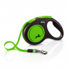 Flexi NEON vodítko M do 25kg, 5m popruh - zelené