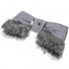 New Baby Rukávník 2v1 s kožušinkou grey