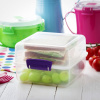 SISTEMA To Go Lunch Cube 1,4 l fialový - obedová krabička / raňajková krabička s tromi komorami z plastu