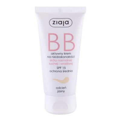 Ziaja BB Cream Normal and Dry Skin bb krém pro normální a suchou pleť SPF15 Light 50 ml