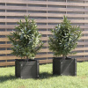 Kvetináč plast sivý VidaXL 31 cm x 31 x 1 cm